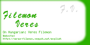 filemon veres business card